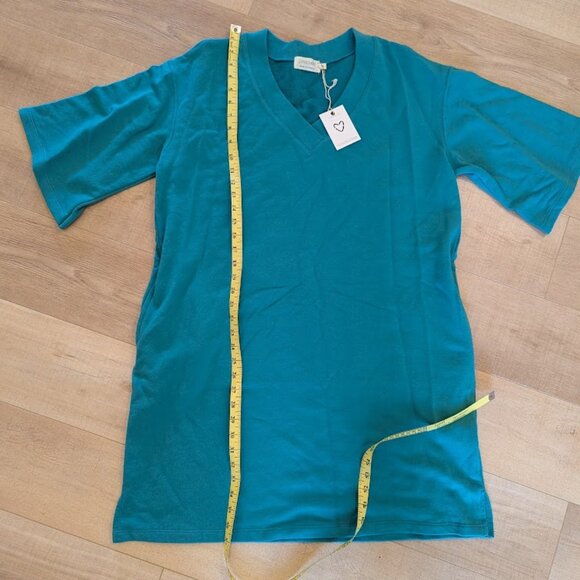 Preloved Brand Sweatshirt V-Neck Dress - Picture 6 of 6